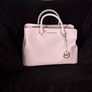 Michael Kors Savannah Pink Saffiano Leather Satchel